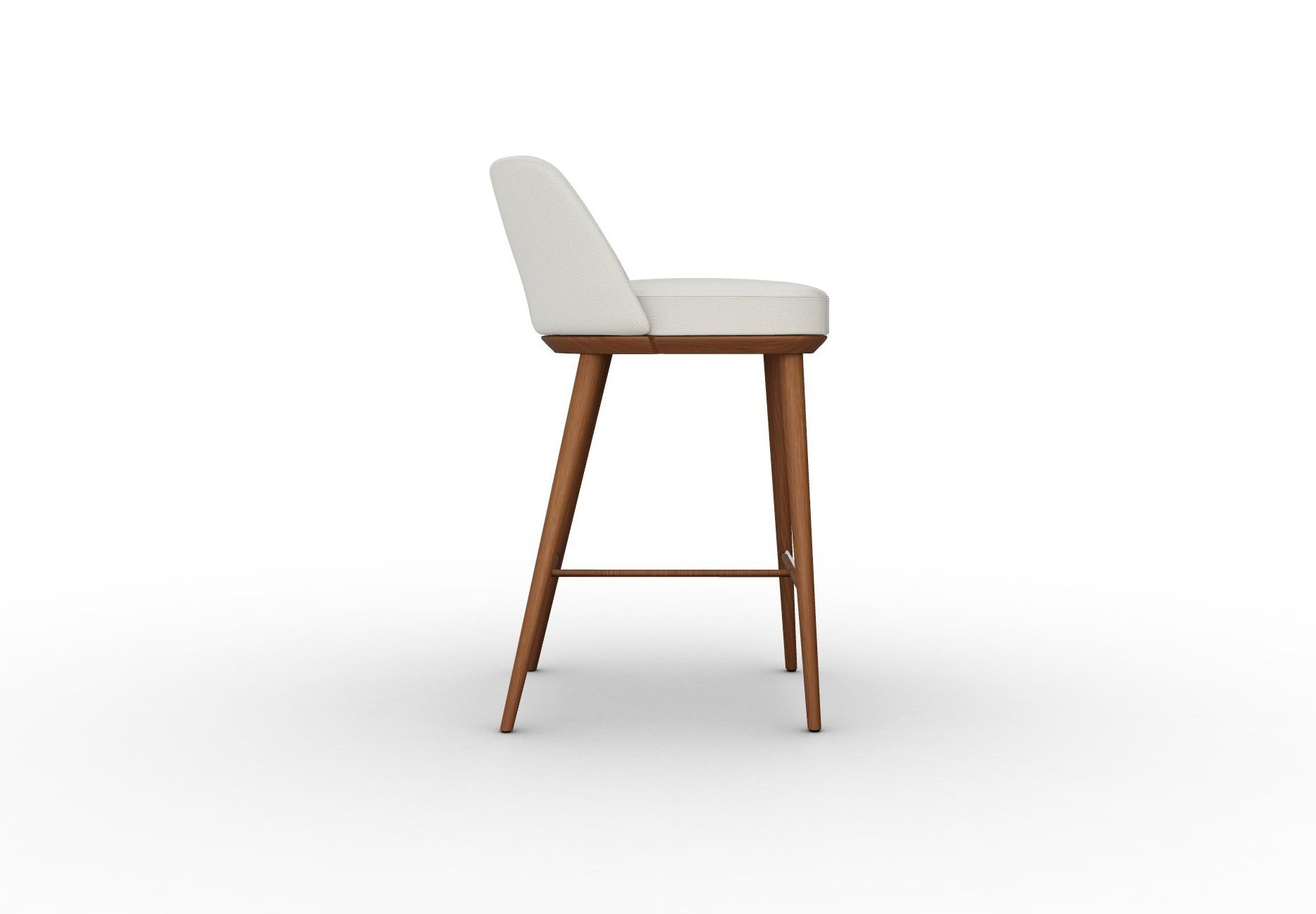 Foyer Fabric/Wood Counter Stool