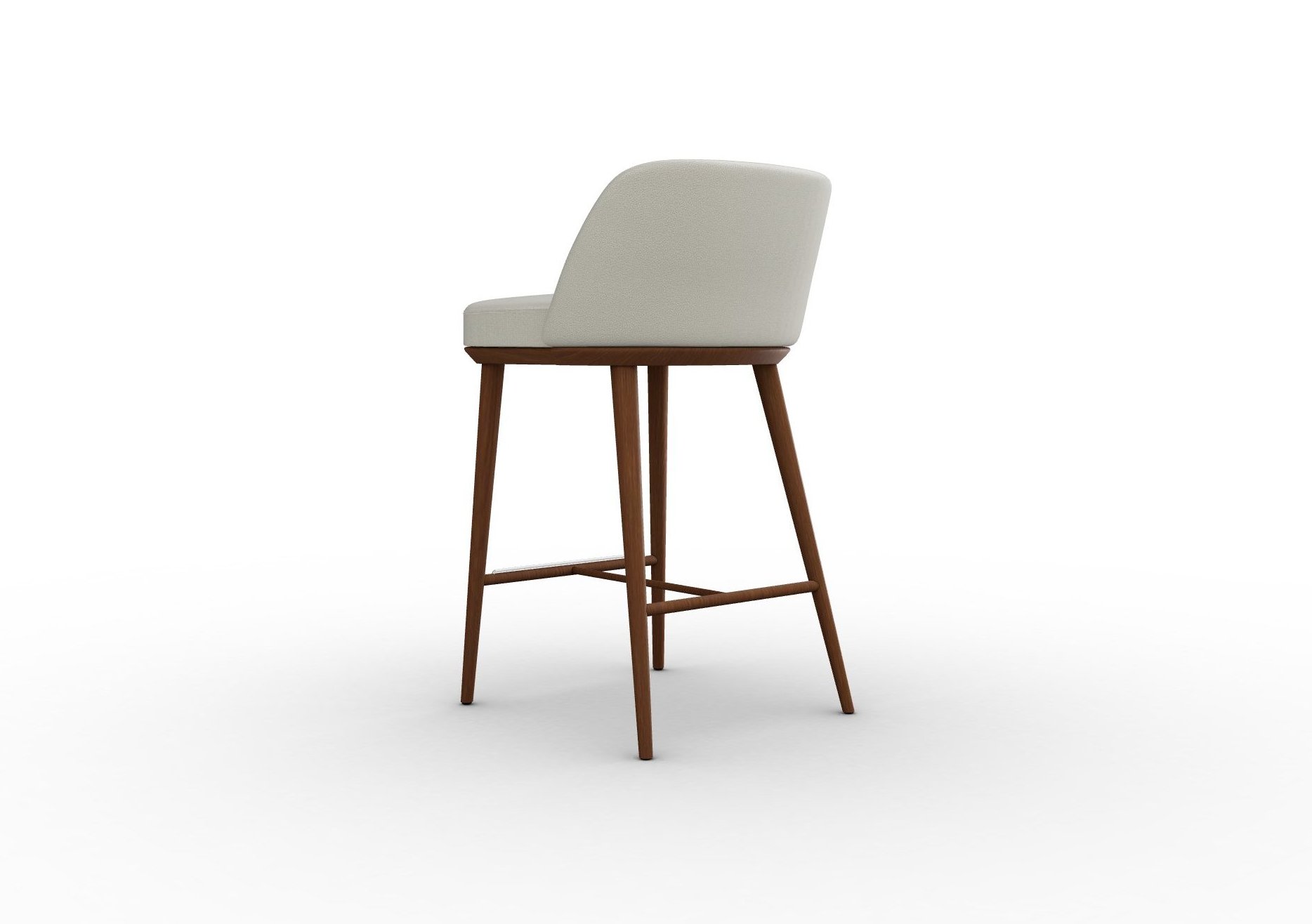 Foyer Fabric/Wood Counter Stool