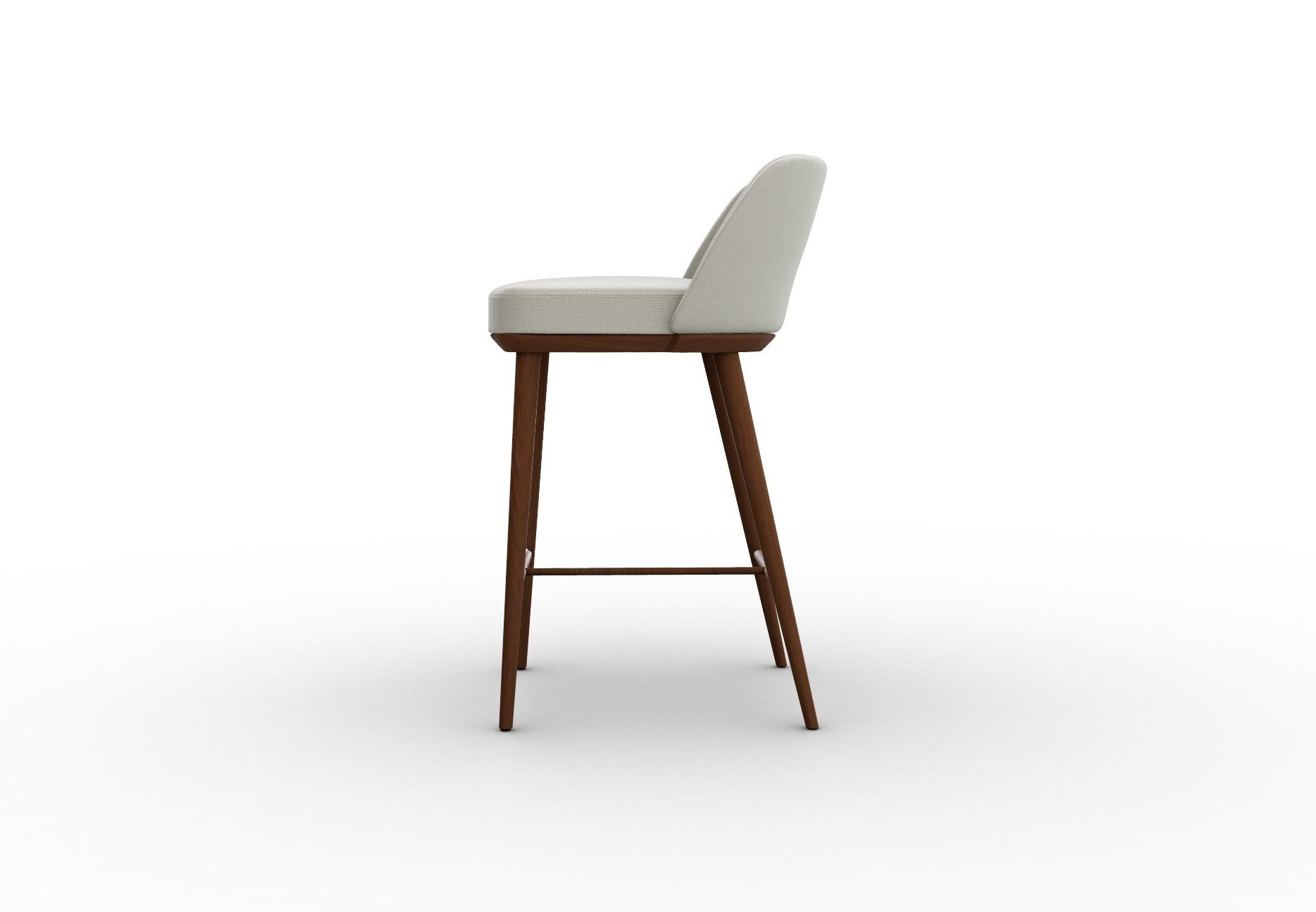 Foyer Fabric/Wood Counter Stool