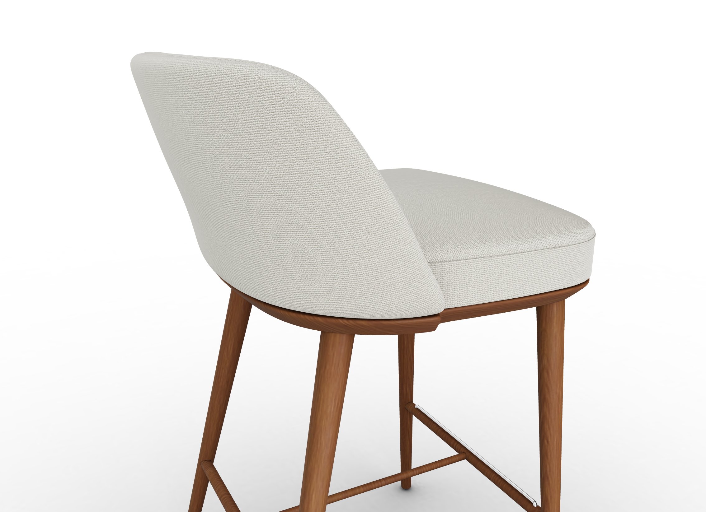 Foyer Fabric/Wood Counter Stool