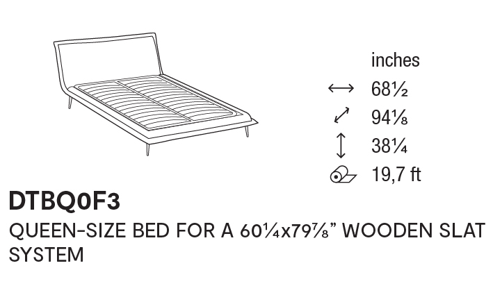 Fluff Upholstery/Wood Platform Bed