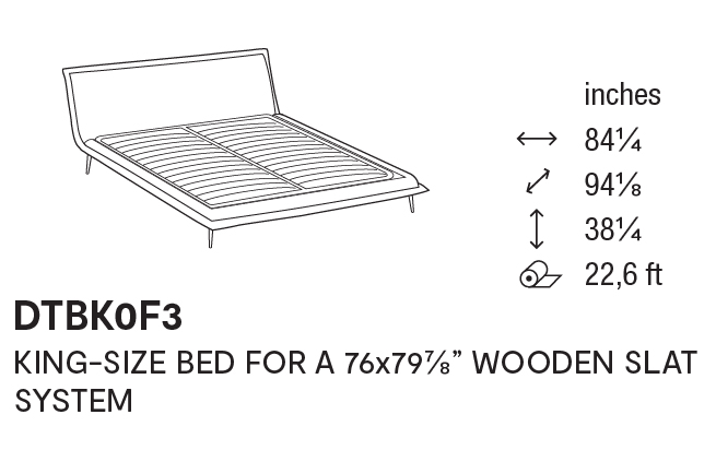 Fluff Upholstery/Wood Platform Bed