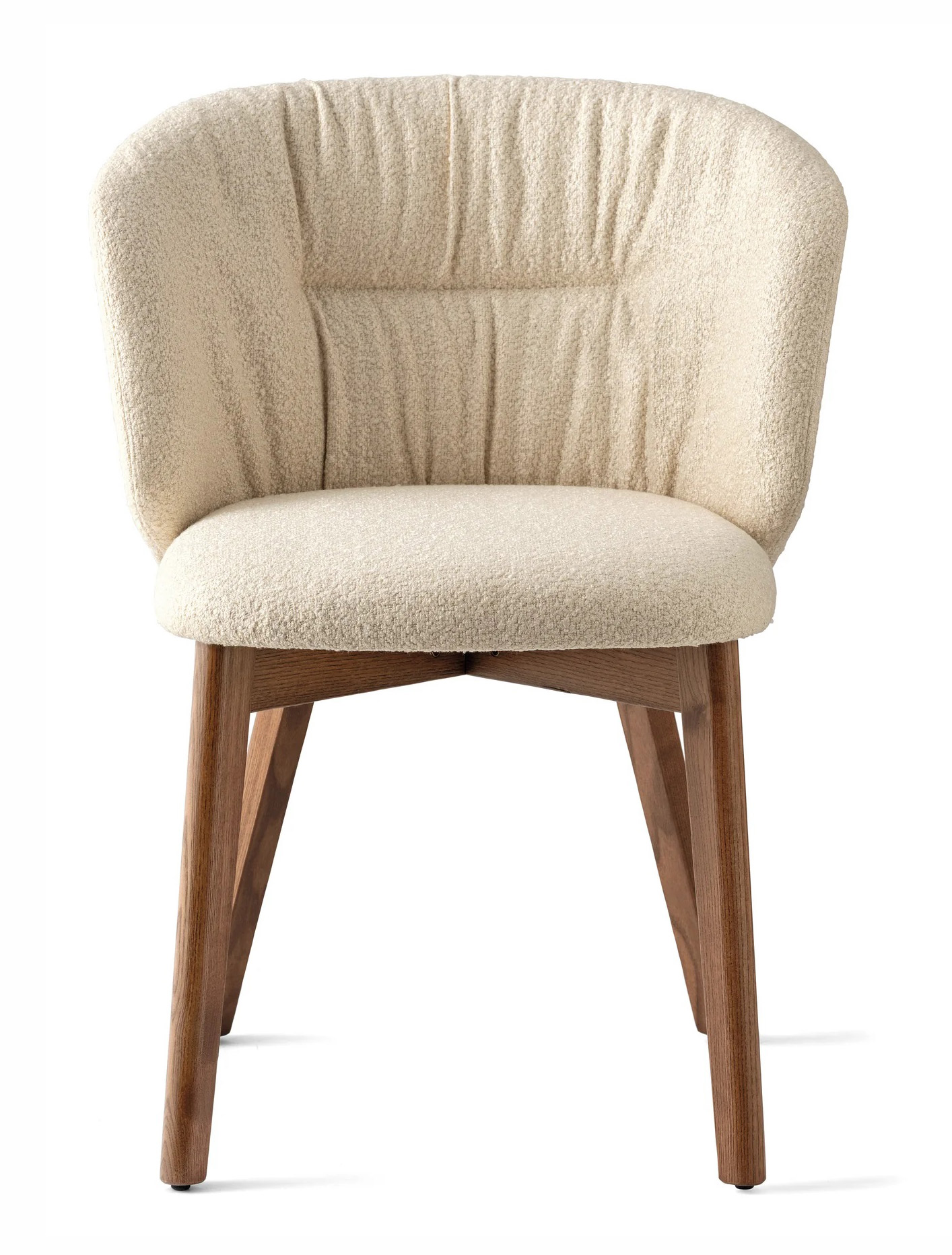 Sweel Paris Fabric/Wood Dining Chair