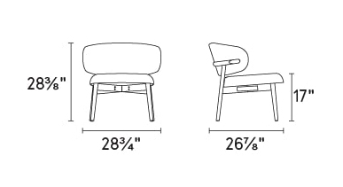Oleandro Fabric/Wood Customizable Upholstered Lounge Chair