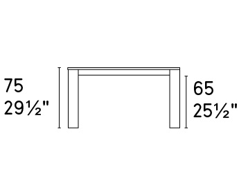 Omnia W70.9"-94.5" Rectangular Ceramic/Wood Veneer Extendable Dining Table