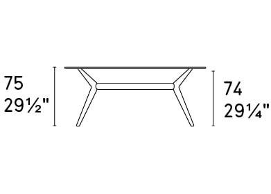 Kent Wood/Glass Rectangular Dining Table
