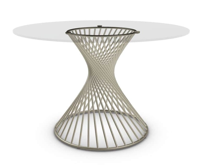 Vortex Metal/Ceramic Round Dining Table