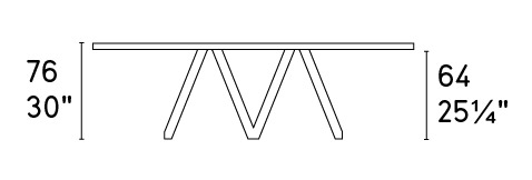 Cartesio W78.8"-118.1" Rectangular Ceramic/Wood Extendable Dining Table