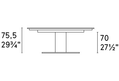 Cameo W78.7-inch Ceramic/Metal/Wood Customizable Oval Dining Table