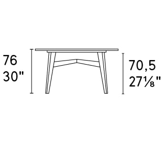 Abrey Wood/Ceramic Round Dining Table