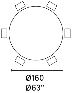 Abrey W62.9-inch Ceramic/Wood Customizable Round Dining Table