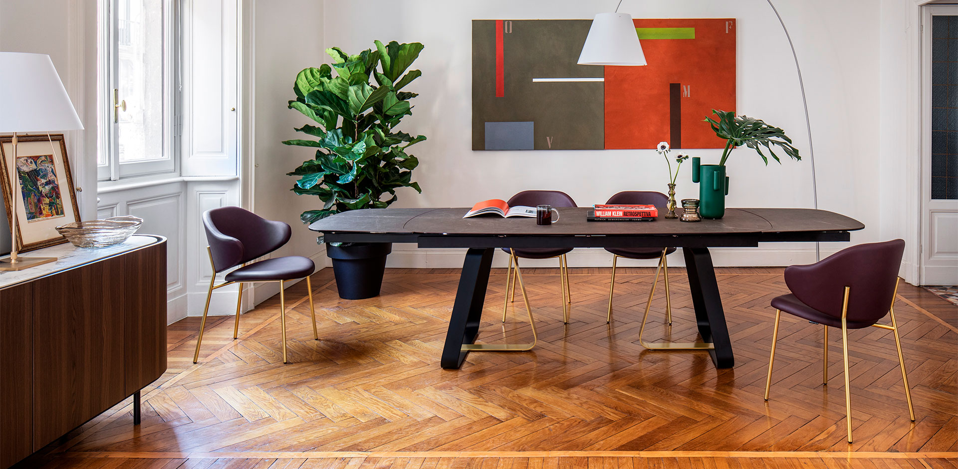 Sunshine W78.7-inch Ceramic/Metal Customizable Extendable Elliptical Dining Table