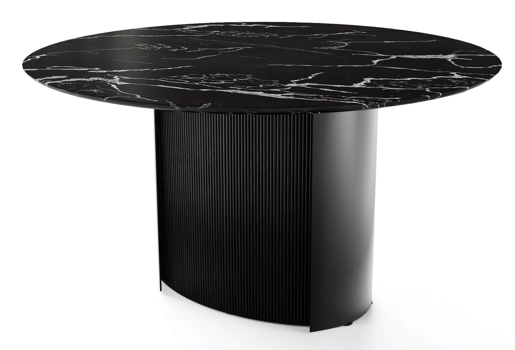 Yoroi Metal/Ceramic/Wood Round Dinnng Table