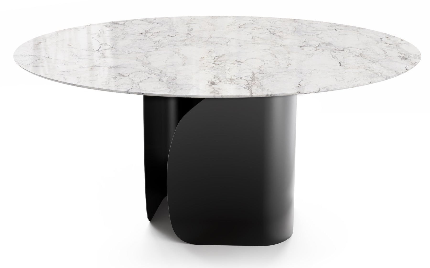 Twins Metal/Ceramic Round Dining Table
