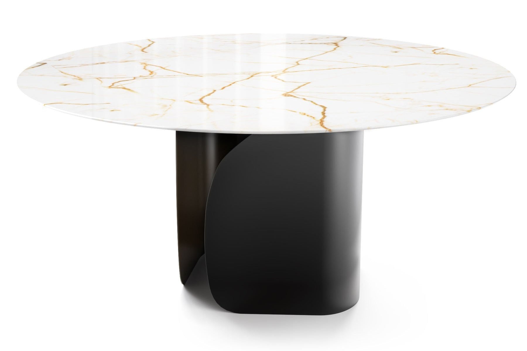 Twins Metal/Ceramic Round Dining Table