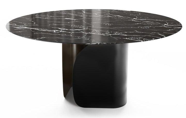 Twins Metal/Ceramic Round Dining Table