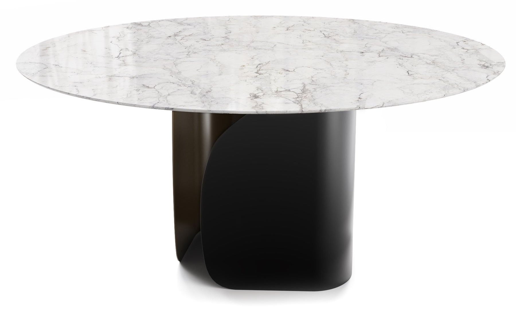 Twins Metal/Ceramic Round Dining Table