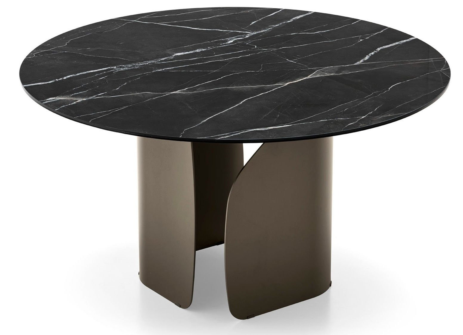 Twins Metal/Ceramic Round Dining Table
