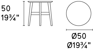 Abrey Laminated Ceramic-Glass/Wood Side Table