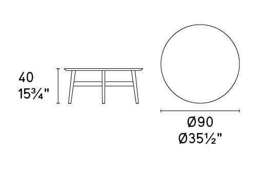 Abrey Laminated Ceramic-Glass/Wood Coffee Table