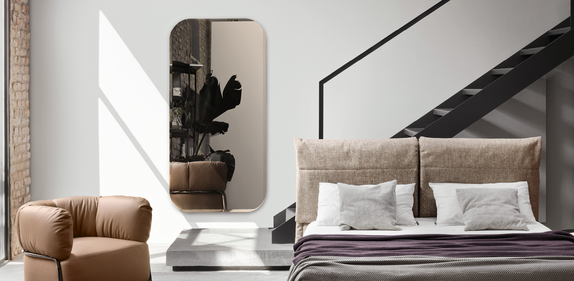 Bevel Frameless Rectangle Wall Mirror