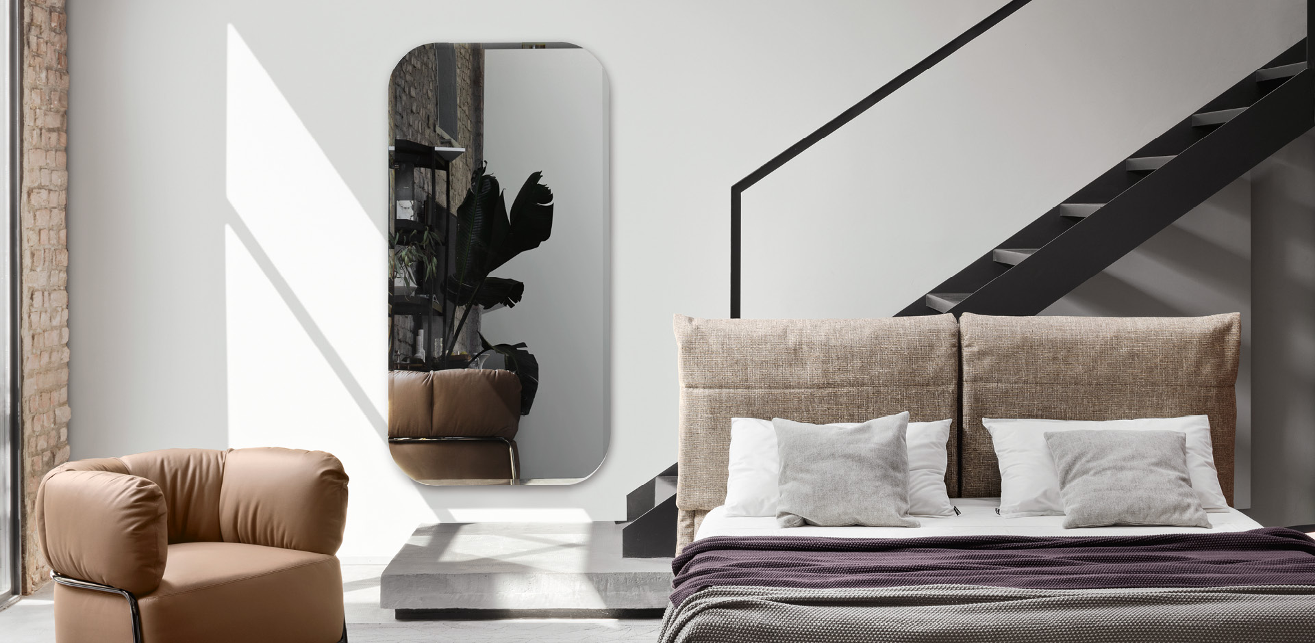 Bevel Frameless Rectangle Wall Mirror