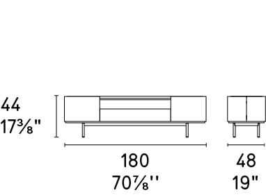 Lake Ceramic/Wood/Metal Customizable TV Stand w/2 Door & Drawer & Metal Feet