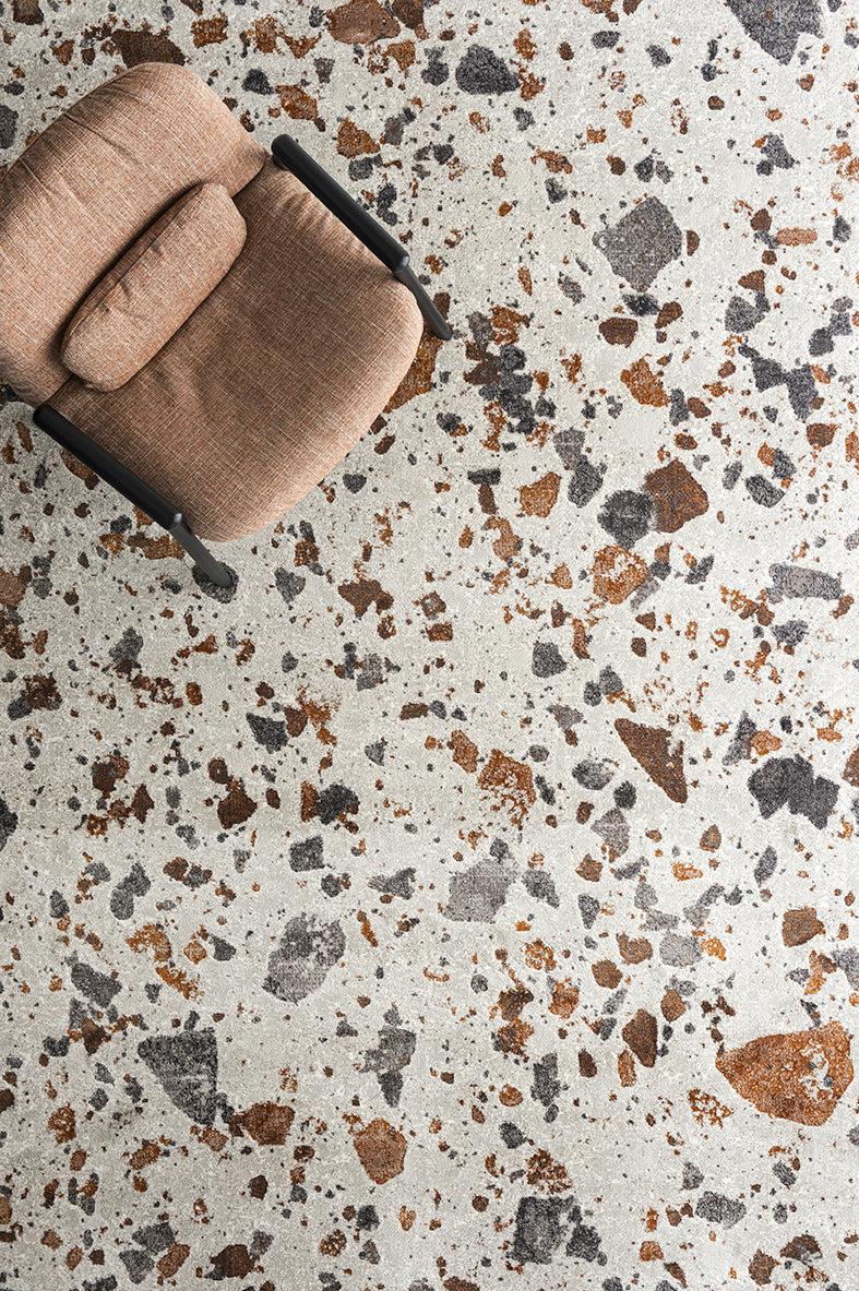 Terrazzo Polypropylene/Polyester Woven Pattern Rug
