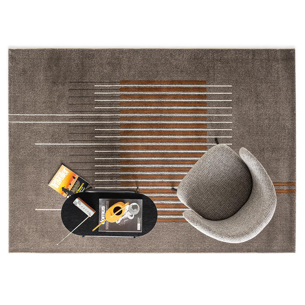 Uptown Polypropylene/Polyester Abstract Line Pattern Rug