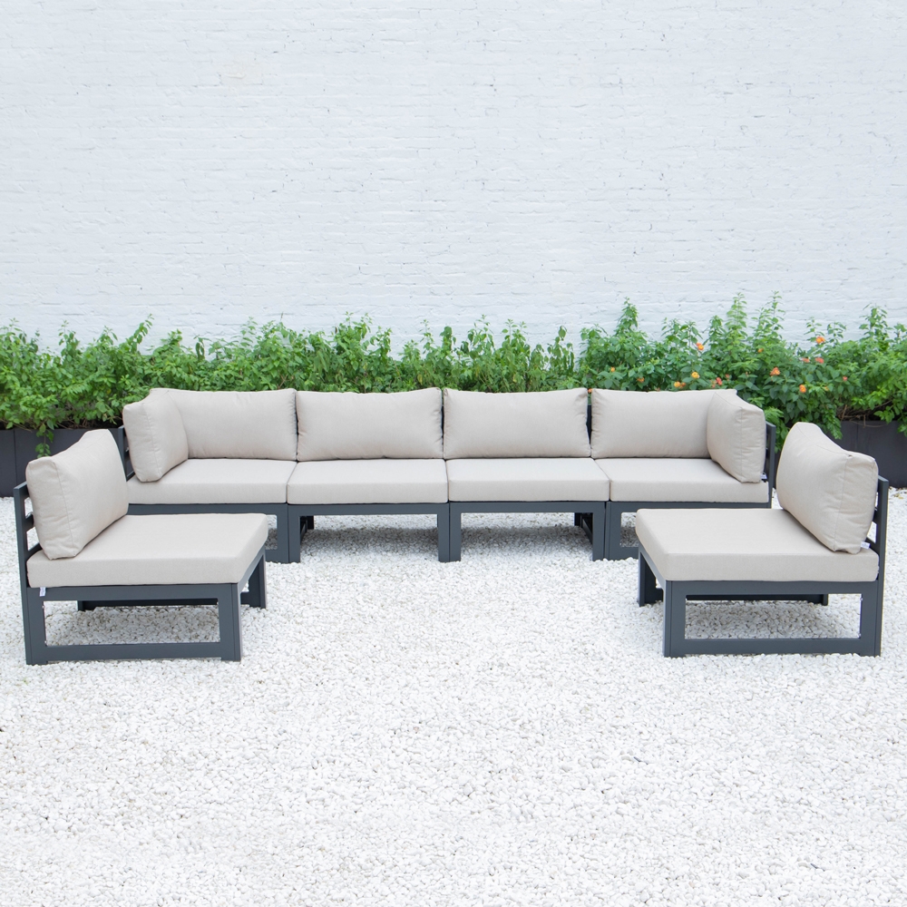 Chelsea 7-Piece Patio Polyester Set w/Fire Pit Table