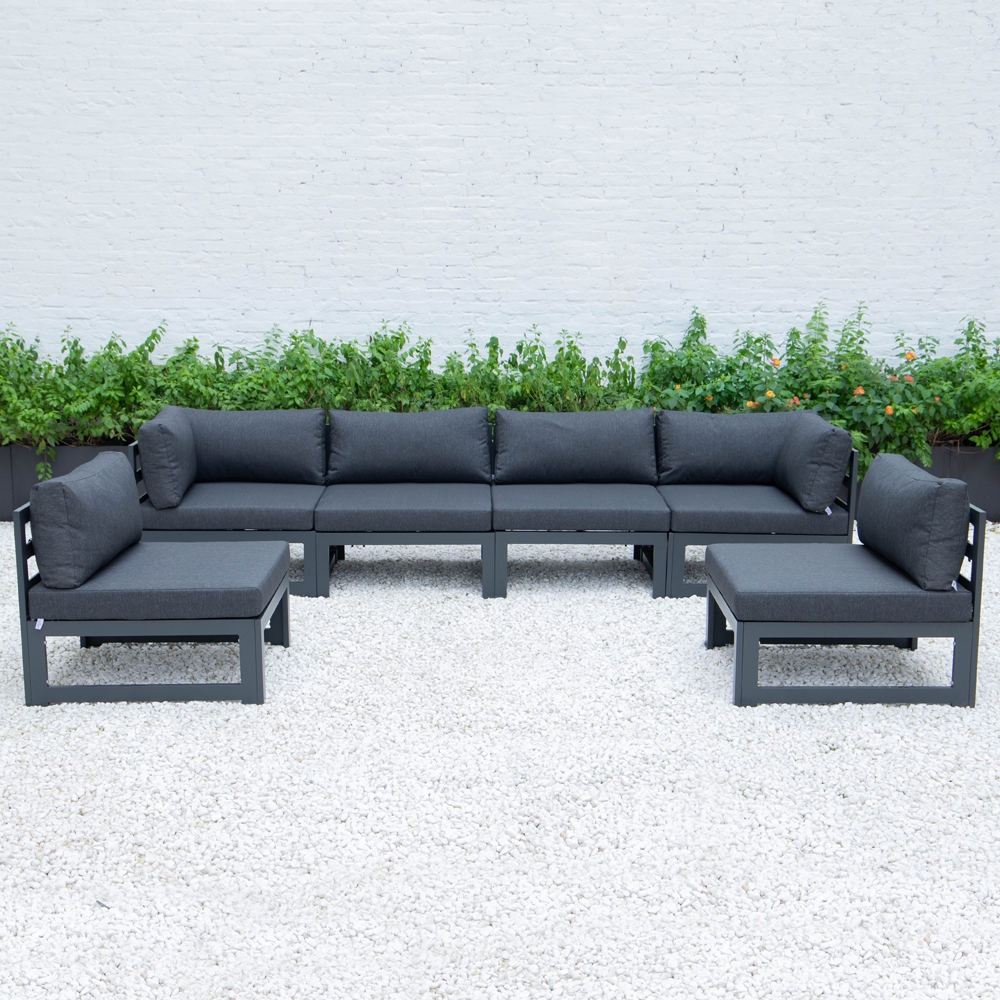 Chelsea 7-Piece Patio Polyester Set w/Fire Pit Table