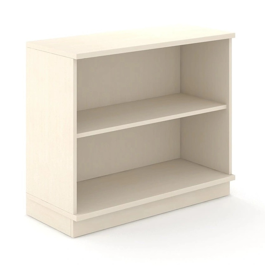 Uni Melamine Office Bookcase w/2 Shelves