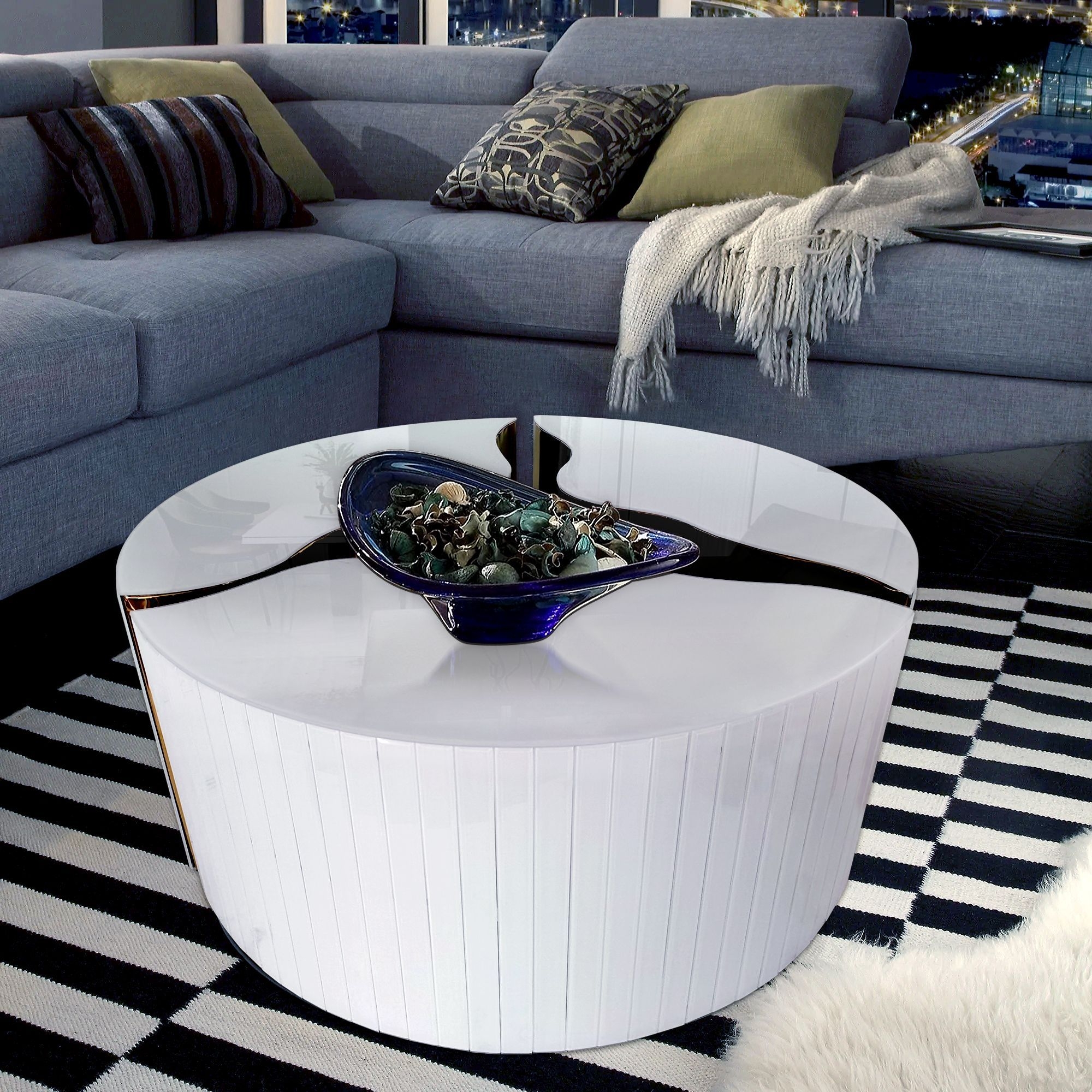 Timeless 3-Piece Round Coffee Table Set