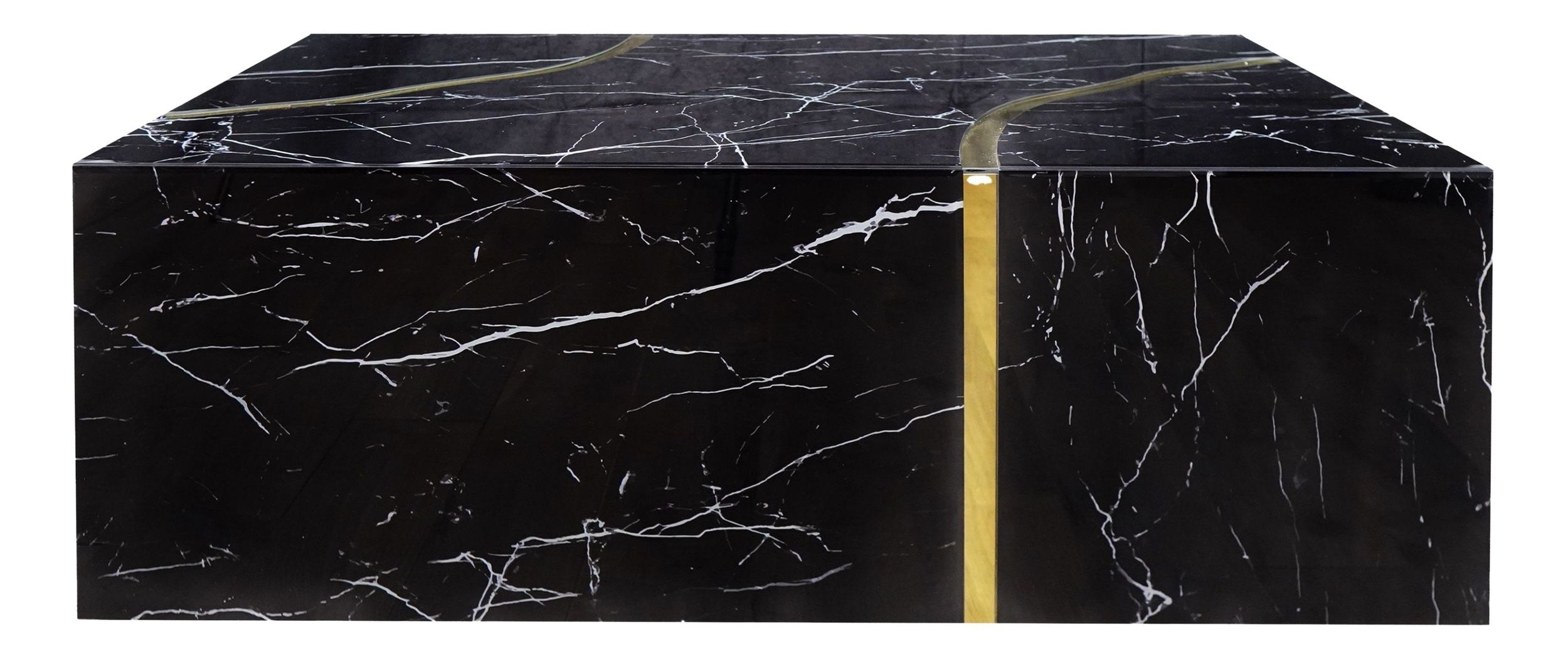 Timeless CTE07201BKG Rectangular Coffee Table