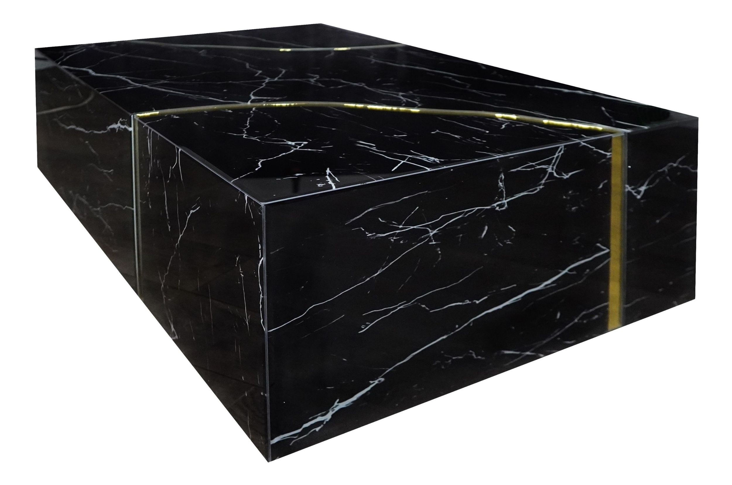 Timeless CTE07201BKG Rectangular Coffee Table