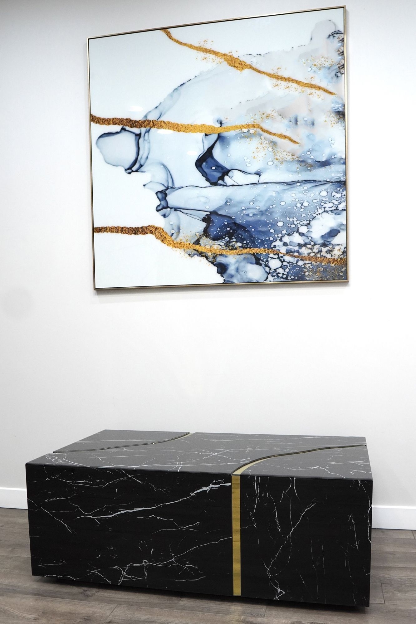 Timeless CTE07201BKG Rectangular Coffee Table