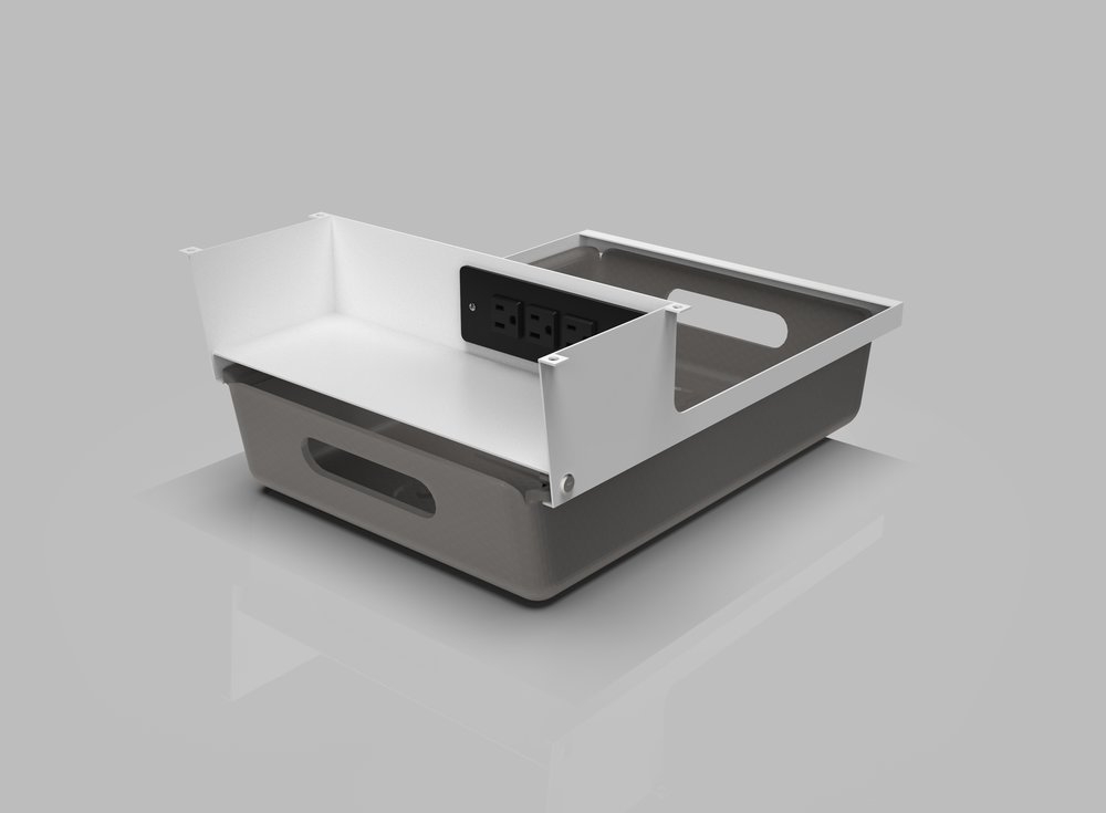Omni Bracket Under Desk Storage Unit
