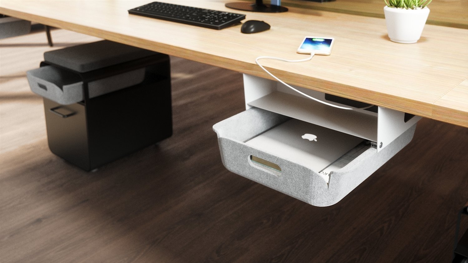 Omni Bracket Under Desk Storage Unit