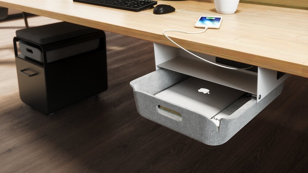 TOT'em Medium Sized Removable Desk Drawer Felt Tote