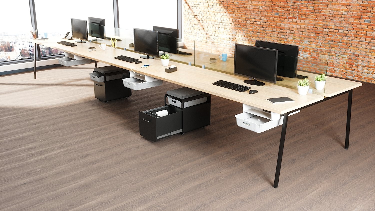 Omni Bracket Under Desk Storage Unit