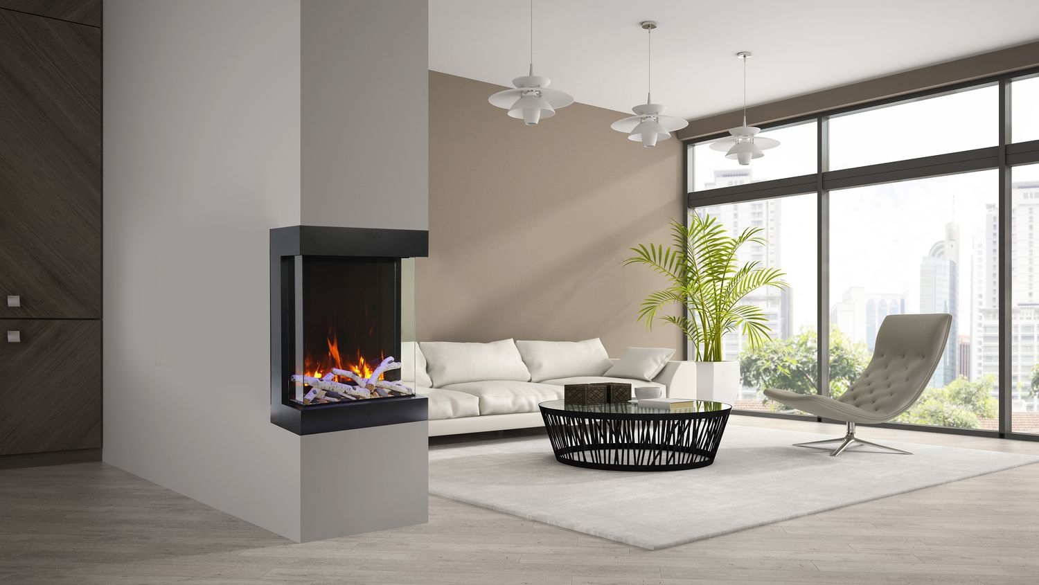 Tru View Cube 39" Electric Fireplace