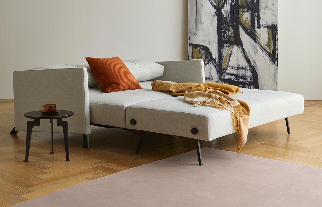 Cubed Deluxe Fabric Sofa Bed w/Arms
