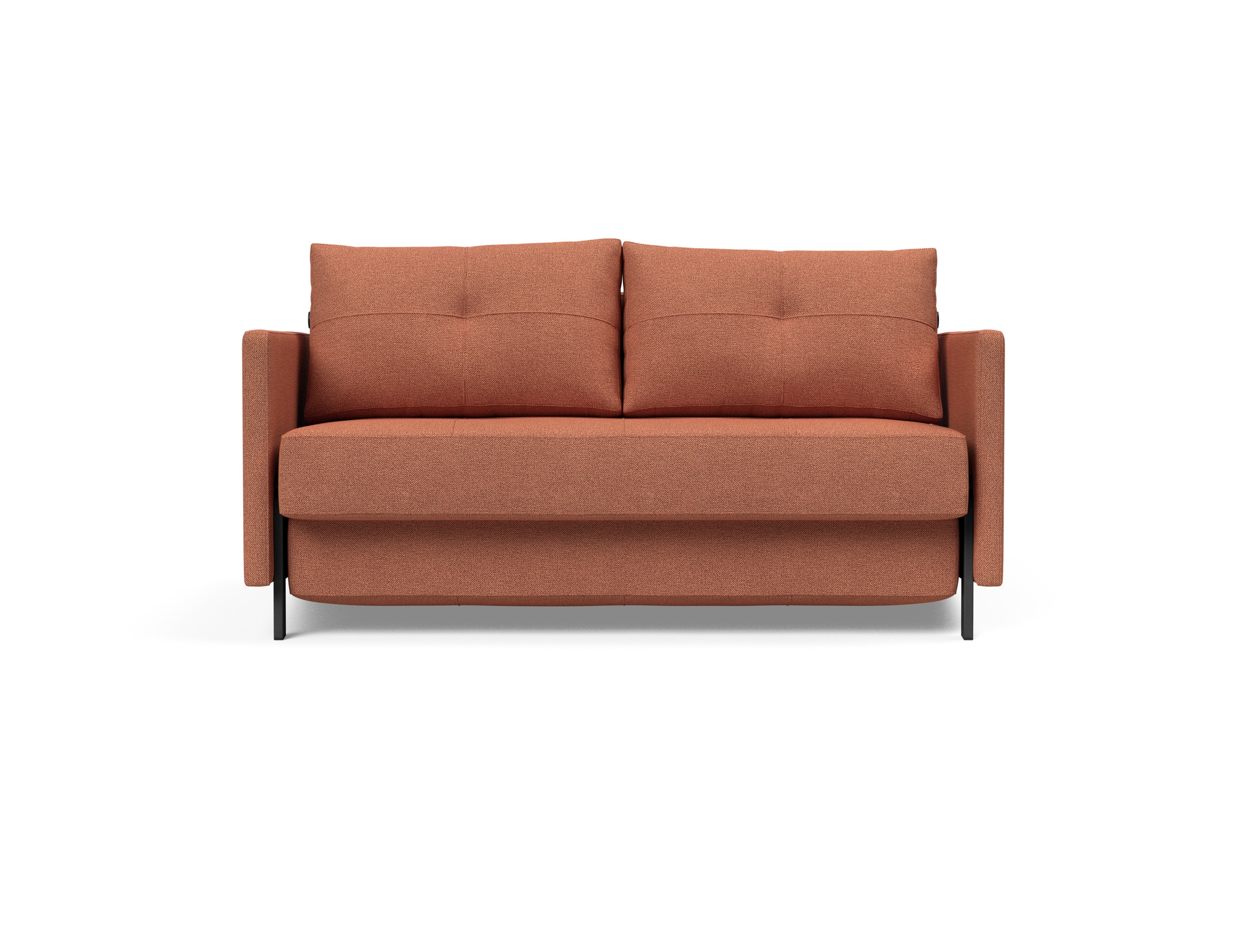 Cubed 02 Deluxe Fabric Sofa Bed w/Arms, Full Size