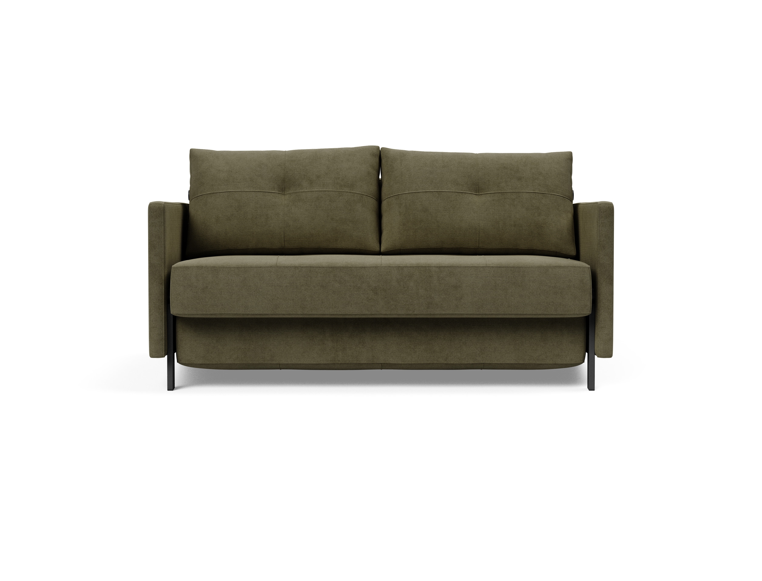Cubed 02 Deluxe Fabric Sofa Bed w/Arms, Full Size