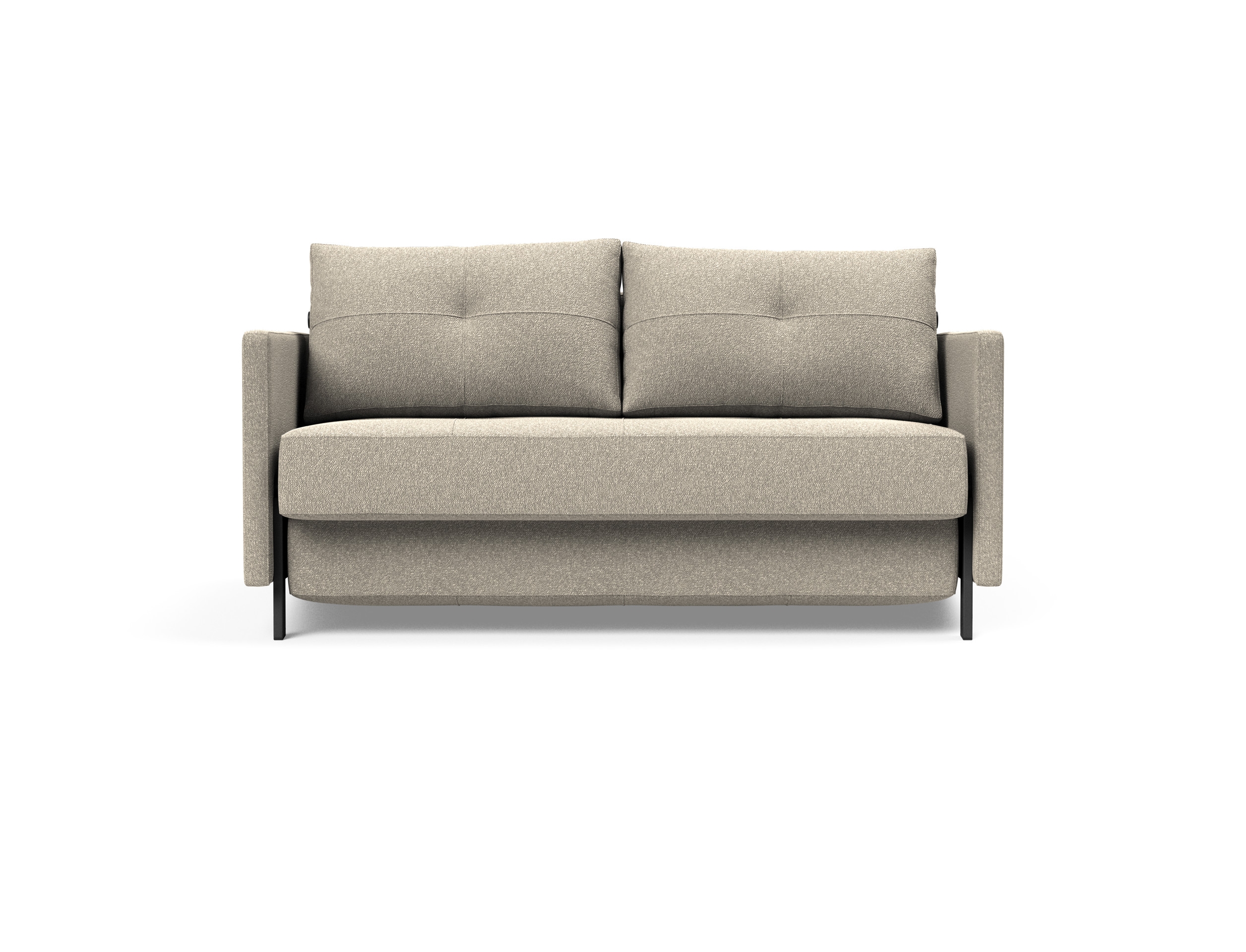 Cubed 02 Deluxe Fabric Sofa Bed w/Arms, Full Size