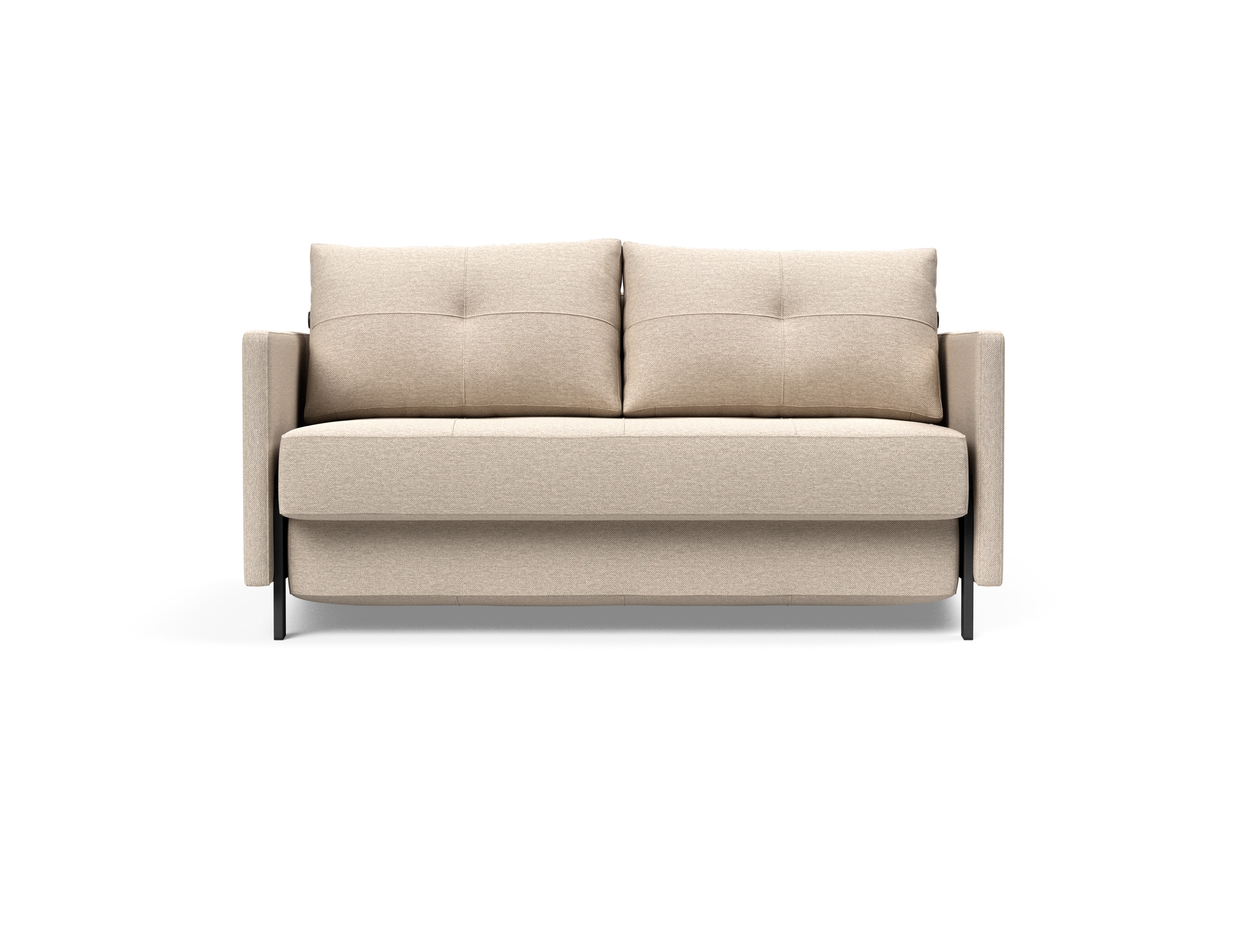 Cubed 02 Deluxe Fabric Sofa Bed w/Arms, Full Size