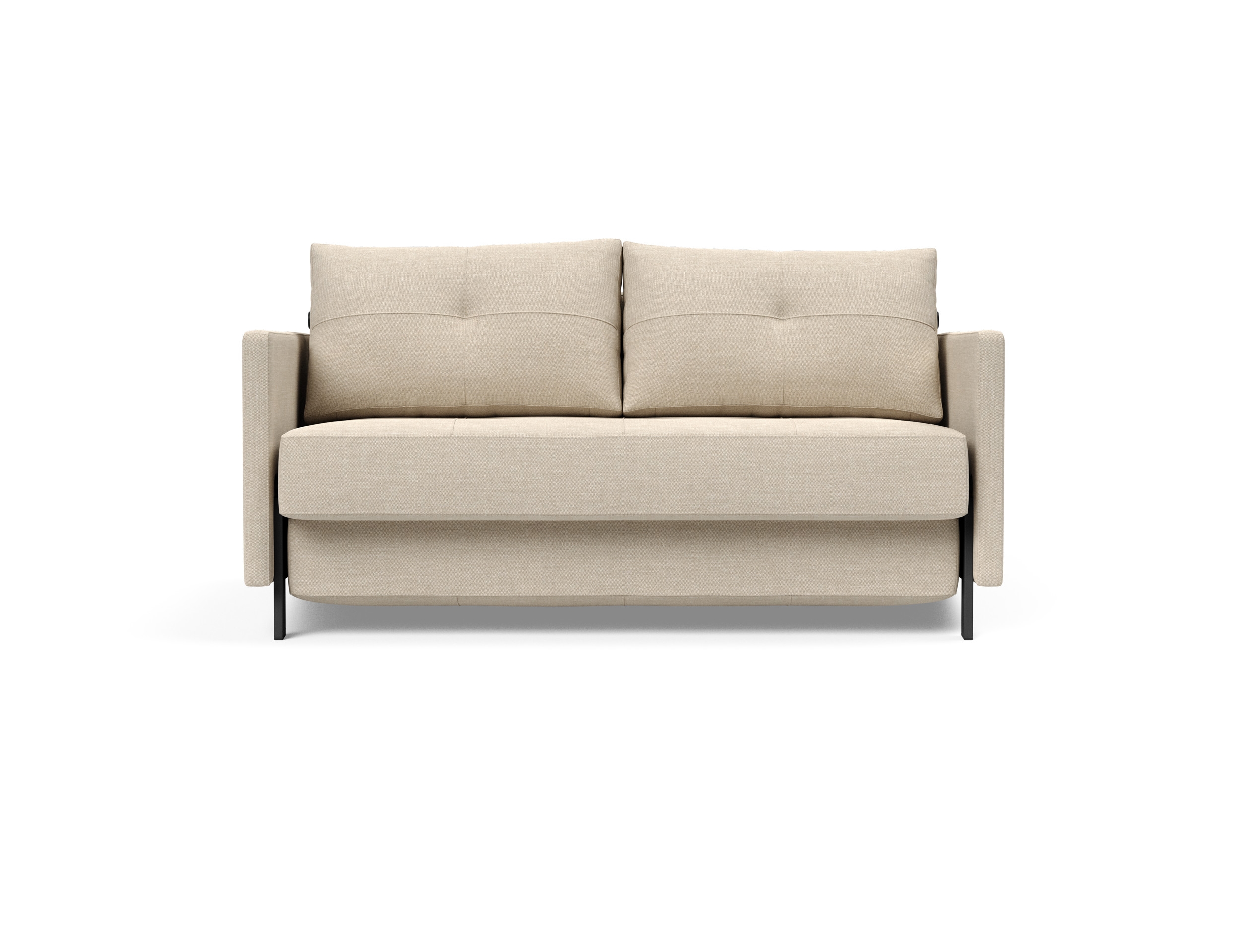 Cubed 02 Deluxe Fabric Sofa Bed w/Arms, Full Size