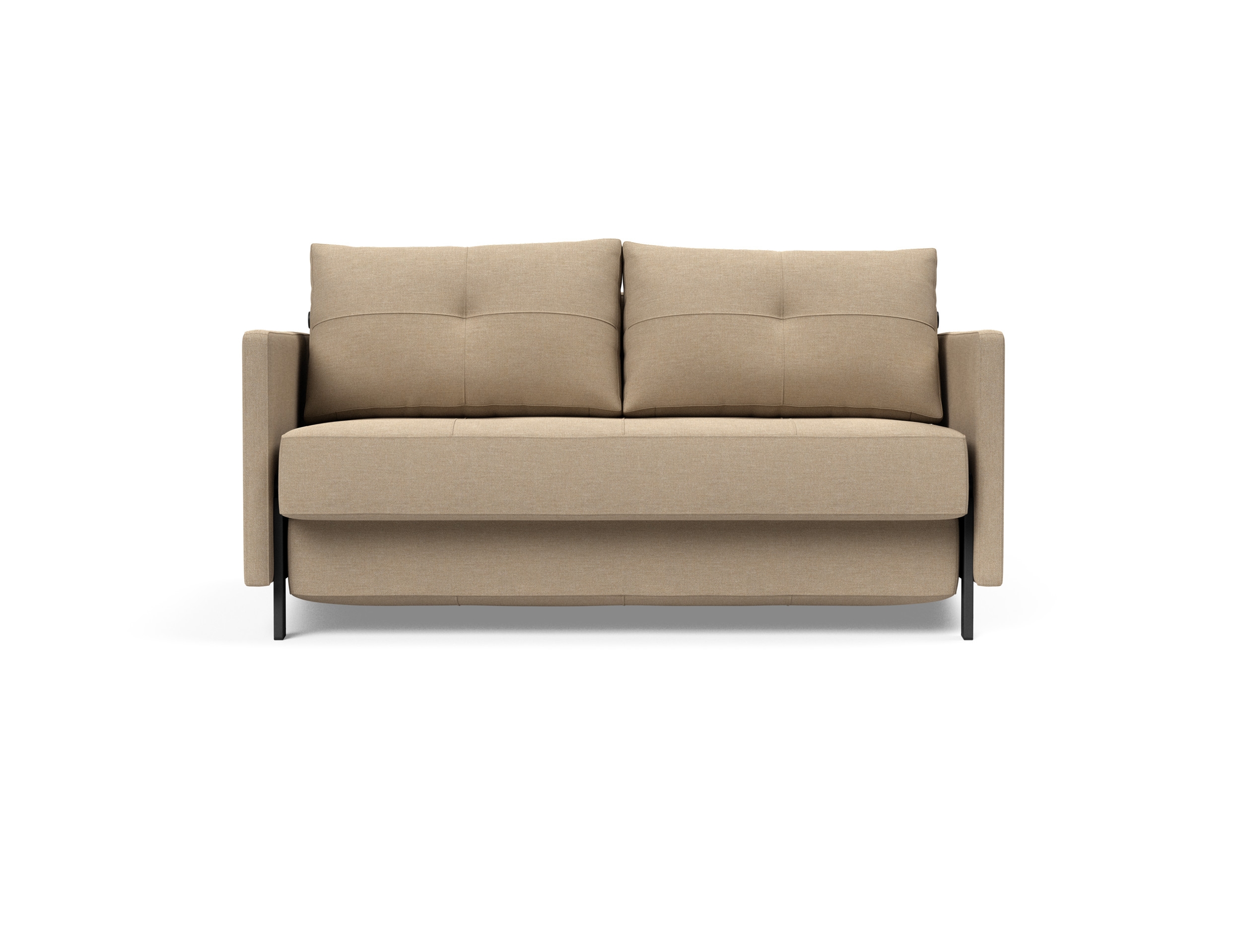 Cubed 02 Deluxe Fabric Sofa Bed w/Arms, Full Size