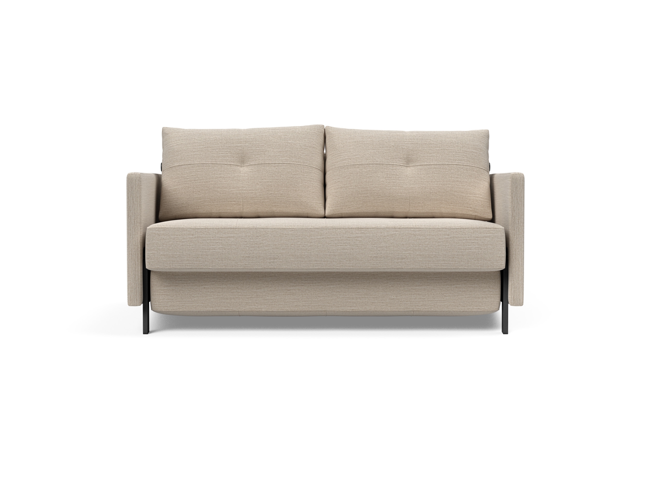 Cubed 02 Deluxe Fabric Sofa Bed w/Arms, Full Size