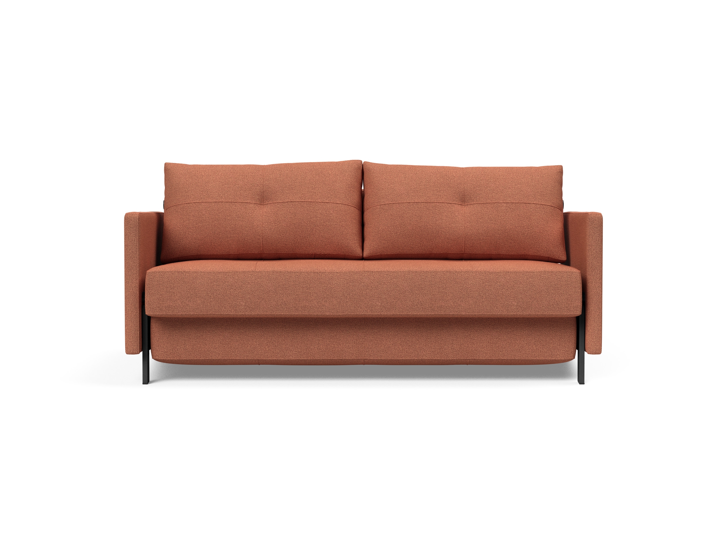 Cubed 02 Deluxe Fabric Sofa Bed w/Arms, Queen Size